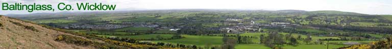 Baltinglass as seen from the cross on the hill